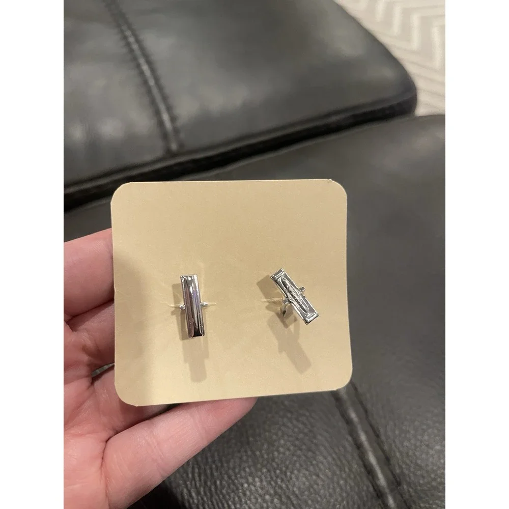 Vintage Sarah Coventry MCM Mens Silver Tone Cuff Links